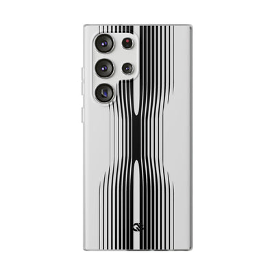 White Lite Phone Case for Samsung - Kinetic Mono Distortion
