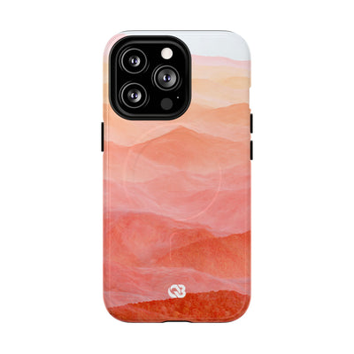 Alpenglow Ridge Vista · Tough 2.0 Magnetic Phone Case for iPhone · Orange