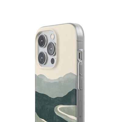 Green Lite Phone Case for iPhone - Misty Sage Valley