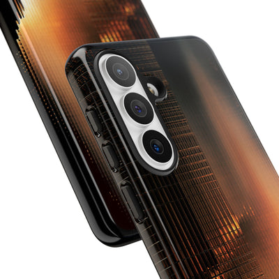Luminous Grid · Tough Phone Case for Samsung · Black