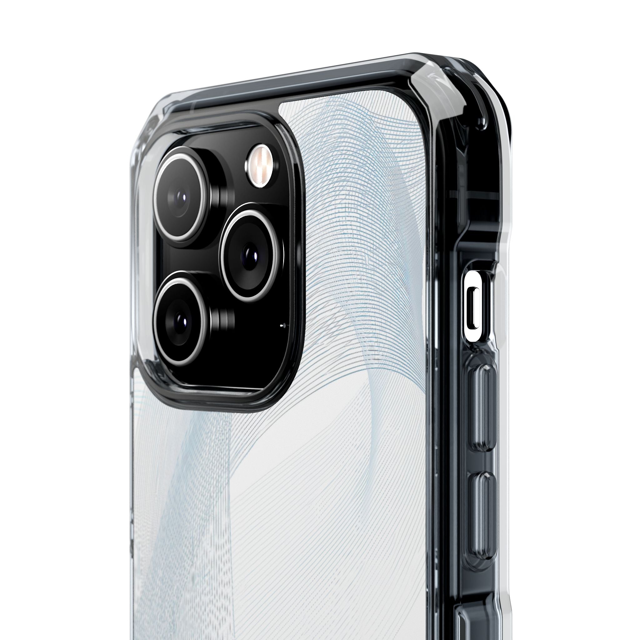White Impact MagSafe Phone Case for iPhone - Arctic Line Current