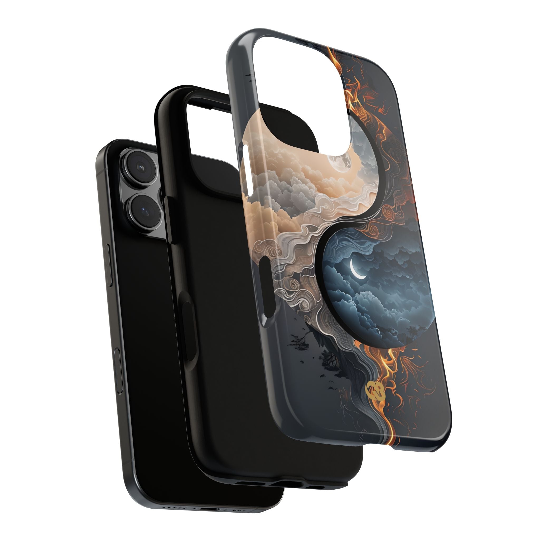Lunar Fire Balance · Tough Fundas para teléfono para iPhone