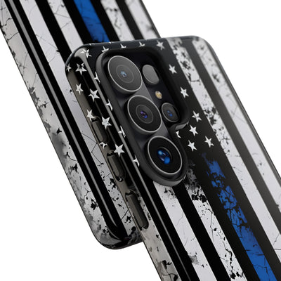 Gritty Cobalt Flag · Tough Handyhülle für Samsung