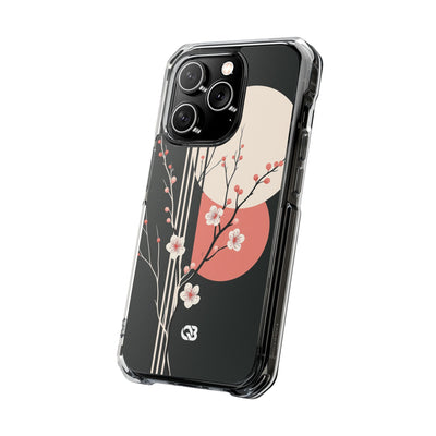 Nocturne Sakura Branch · Clear Impact Magnetic Phone Case for iPhone ·  Black