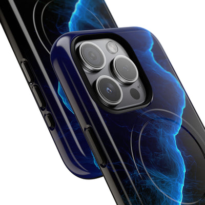 Electric Azure Drift · Tough 2.0 Magnetic Phone Case for iPhone · Blue