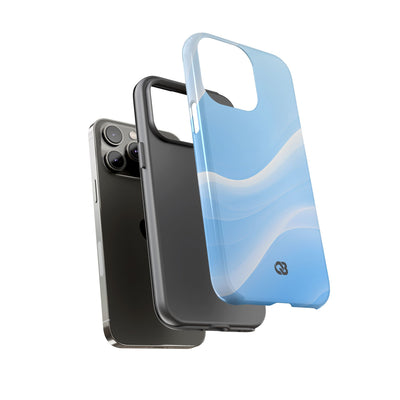 Blue Tough Phone Case for iPhone - Glacial Blue Silk