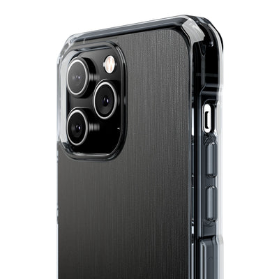 Black Impact MagSafe Phone Case for iPhone - Brushed Obsidian Slate