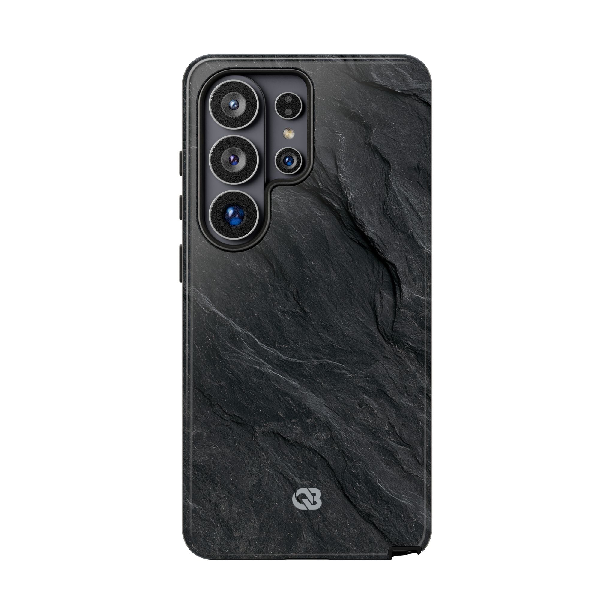 Black Tough Phone Case for Samsung - Midnight Slate Ridge