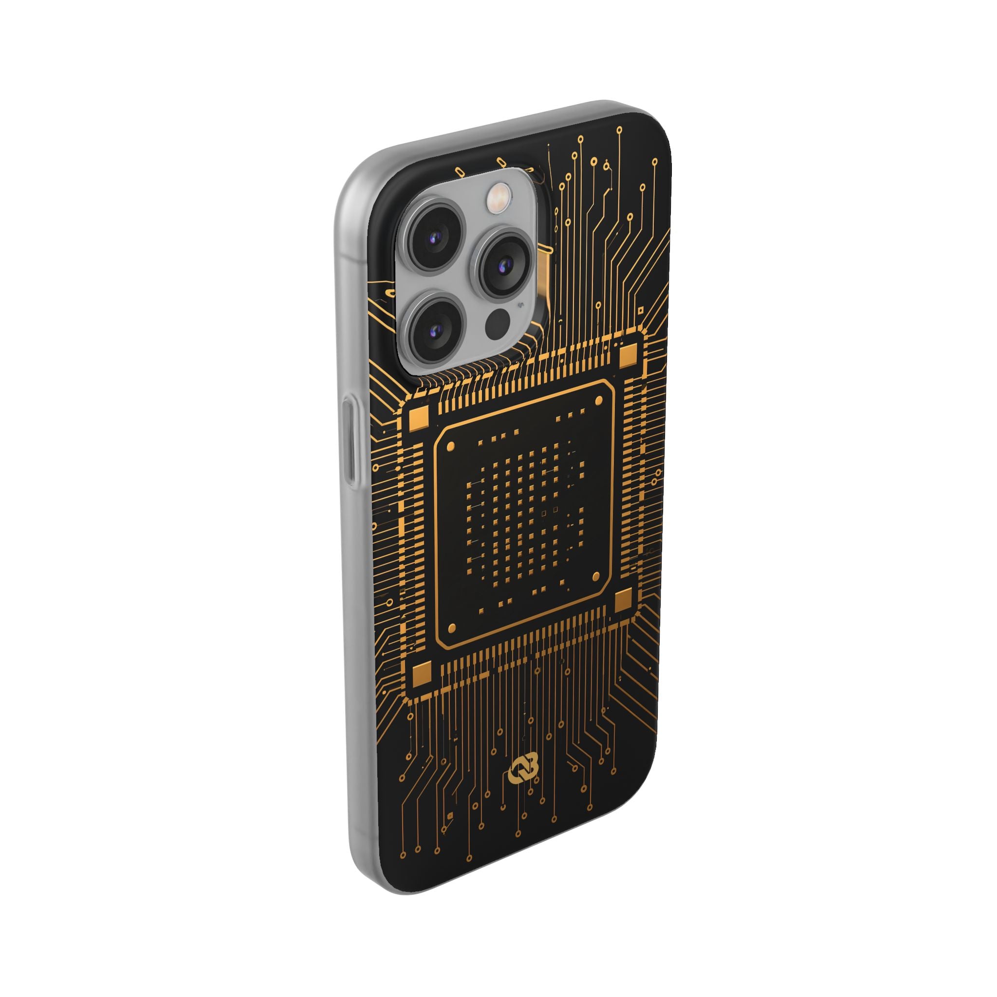 Gold Lite Phone Case for iPhone - Cyber Gold Processor
