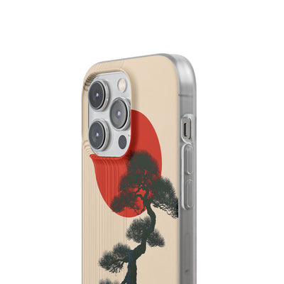 Beige Lite Phone Case for iPhone - Kyoto Crimson Pine