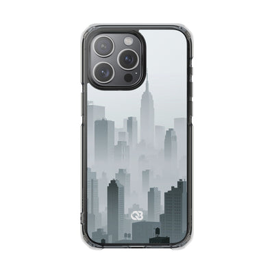 Metropolitan Horizon · Clear Impact Magnetic Phone Case for iPhone ·  Grey
