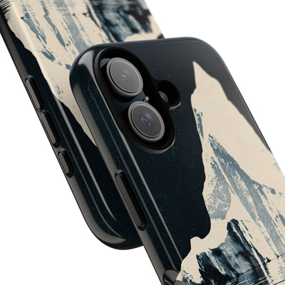 Blue Tough Phone Case for iPhone - Frozen Navy Monolith