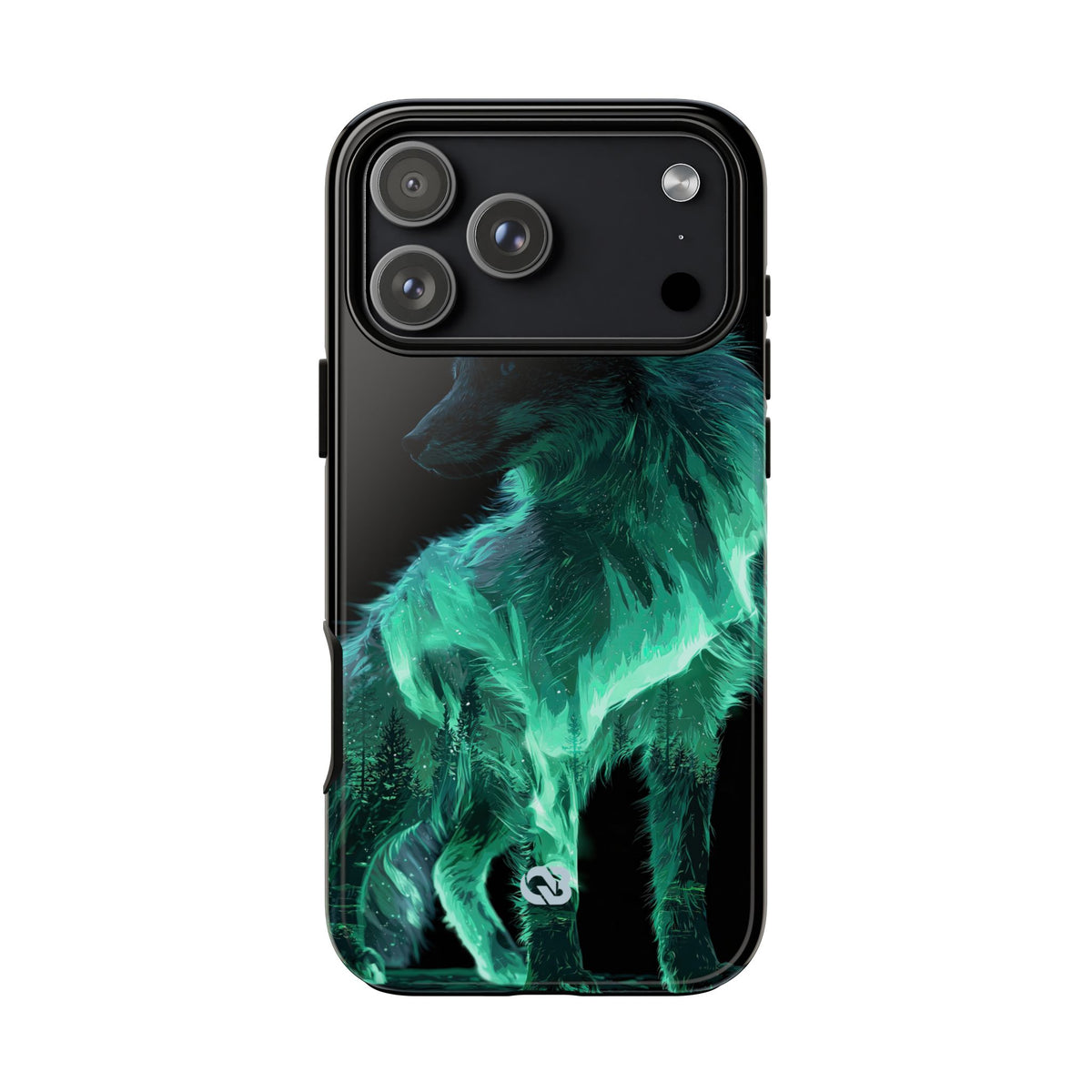 Nordic Aurora Fox · Tough Phone Case for iPhone · Teal