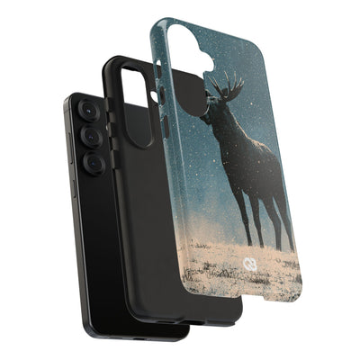 Nordic Boreal Moose · Tough Phone Case for Samsung · Blue