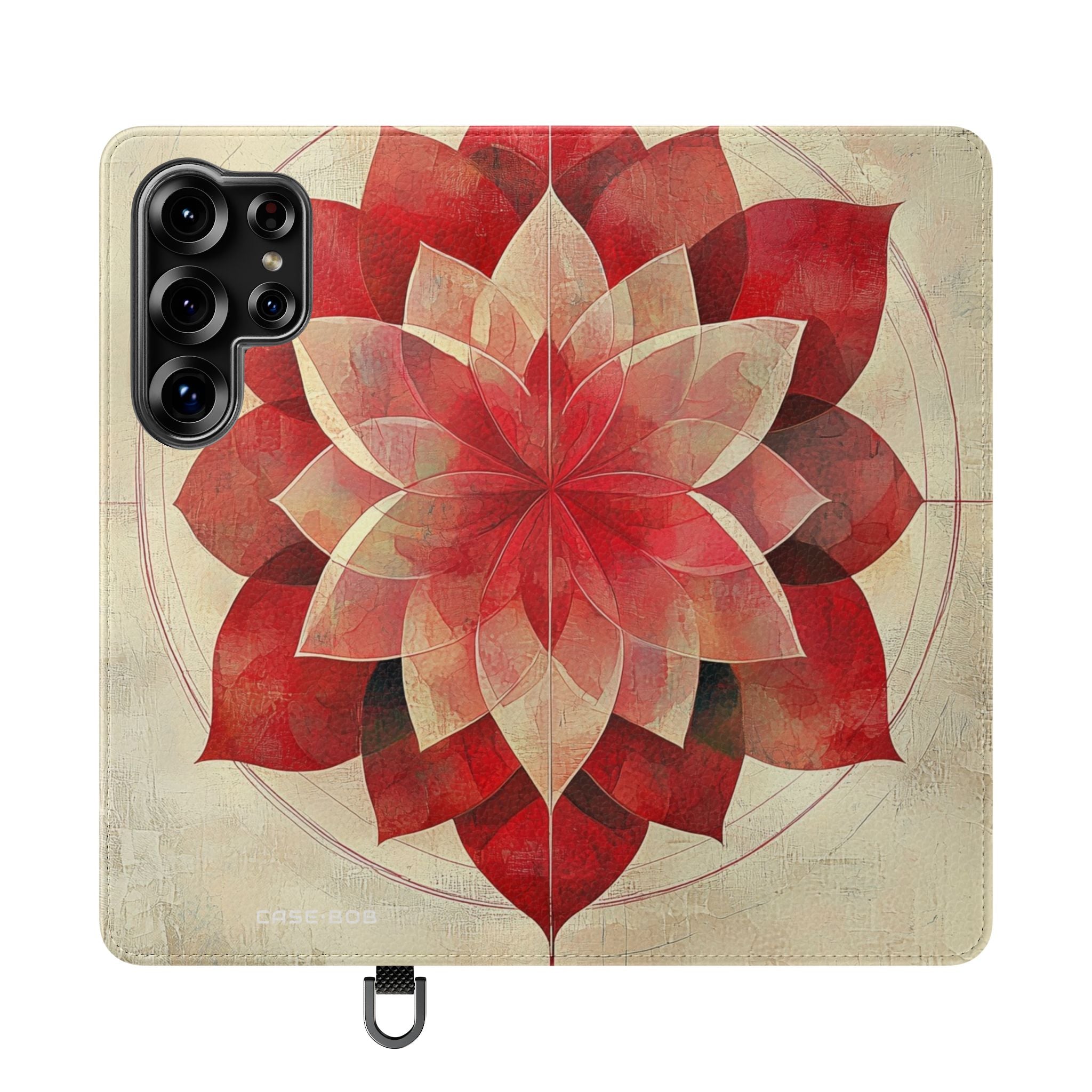 Crimson Bloom - Samsung S25 Ultra Case - Portemonnee