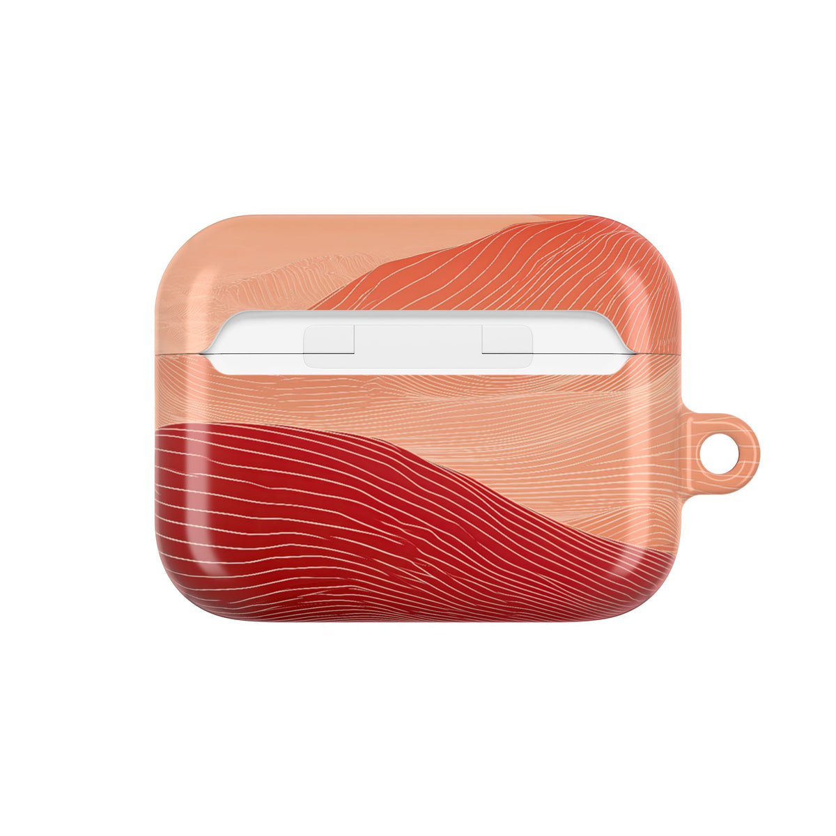 Crimson Dune Horizon · Hard Case for AirPods & AirPods Pro · Red