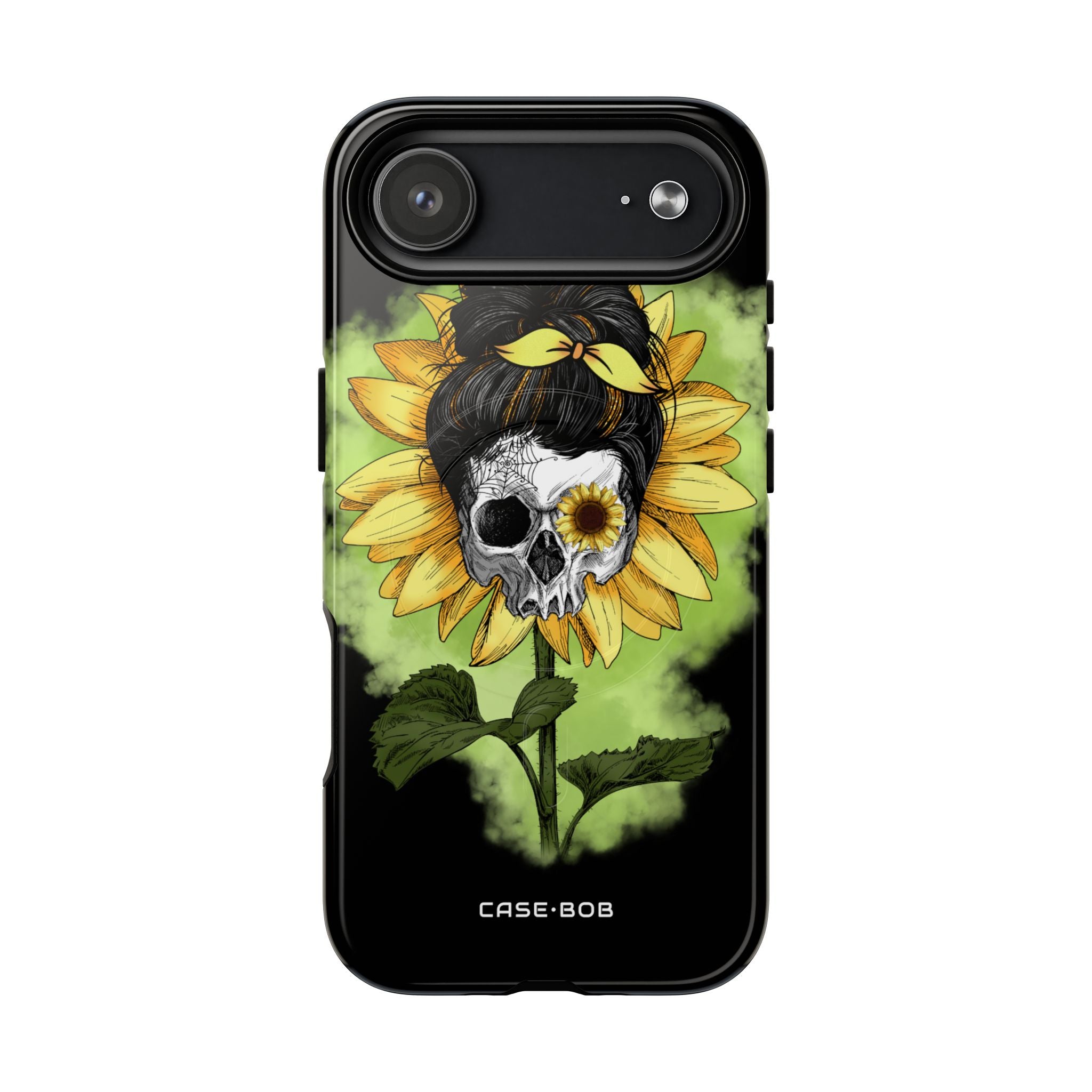 Sunflower Skull iPhone 17 Air Case - Tough+ - CASE•BOB