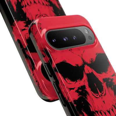 Crimson Street Skull · Tough Phone Case for Google Pixel