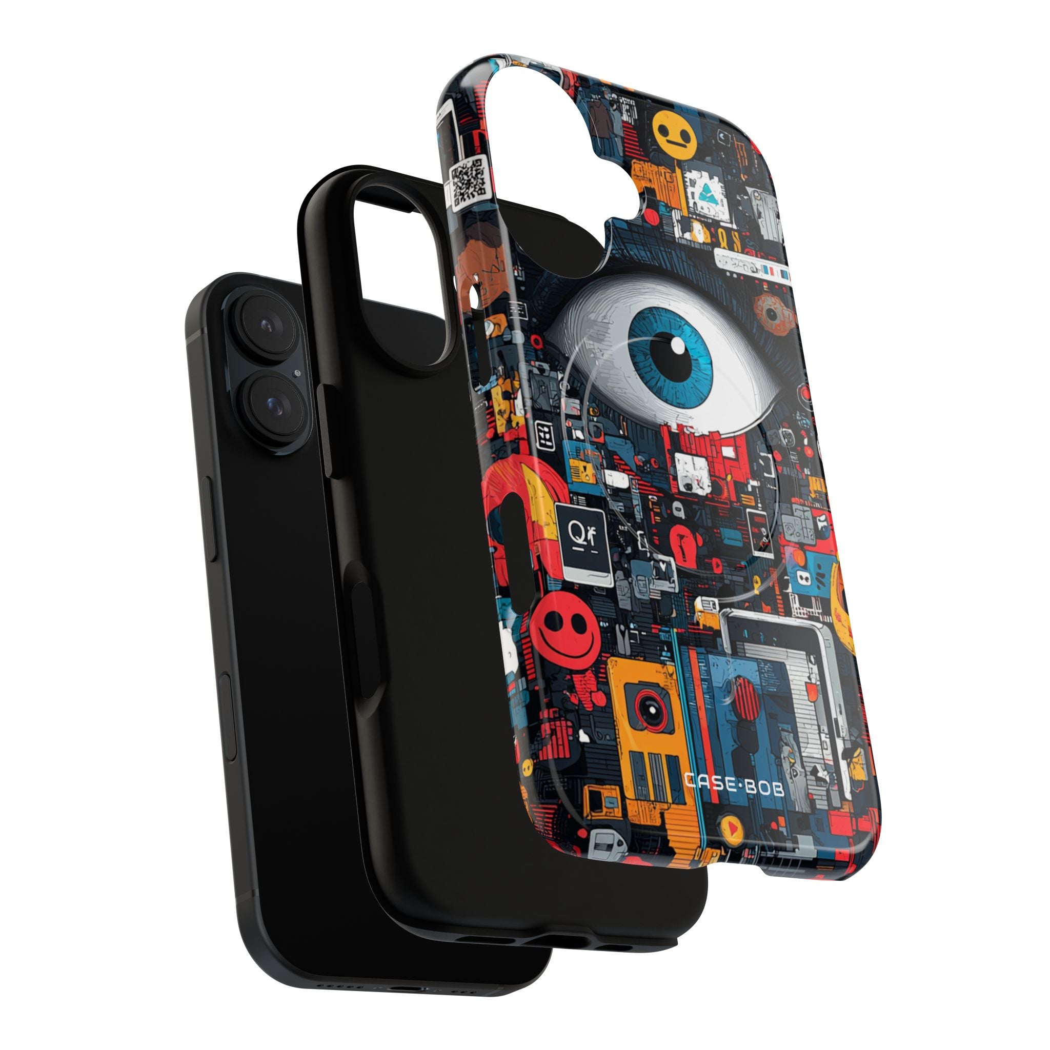 Digital Eye Blue iPhone 16 Case - Tough+ - CASE•BOB