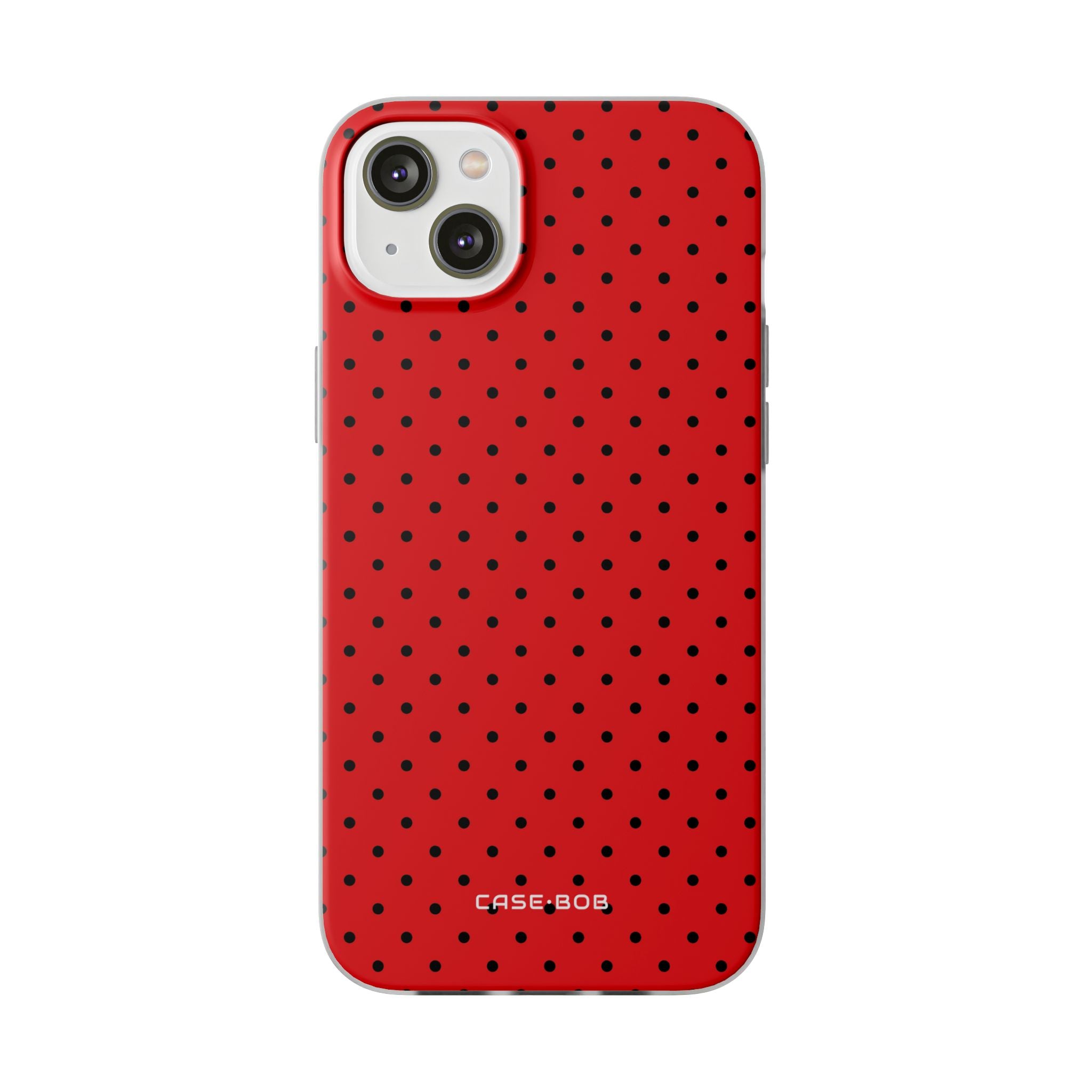 Crimson Dot Matrix iPhone 14 Plus Case - Soft