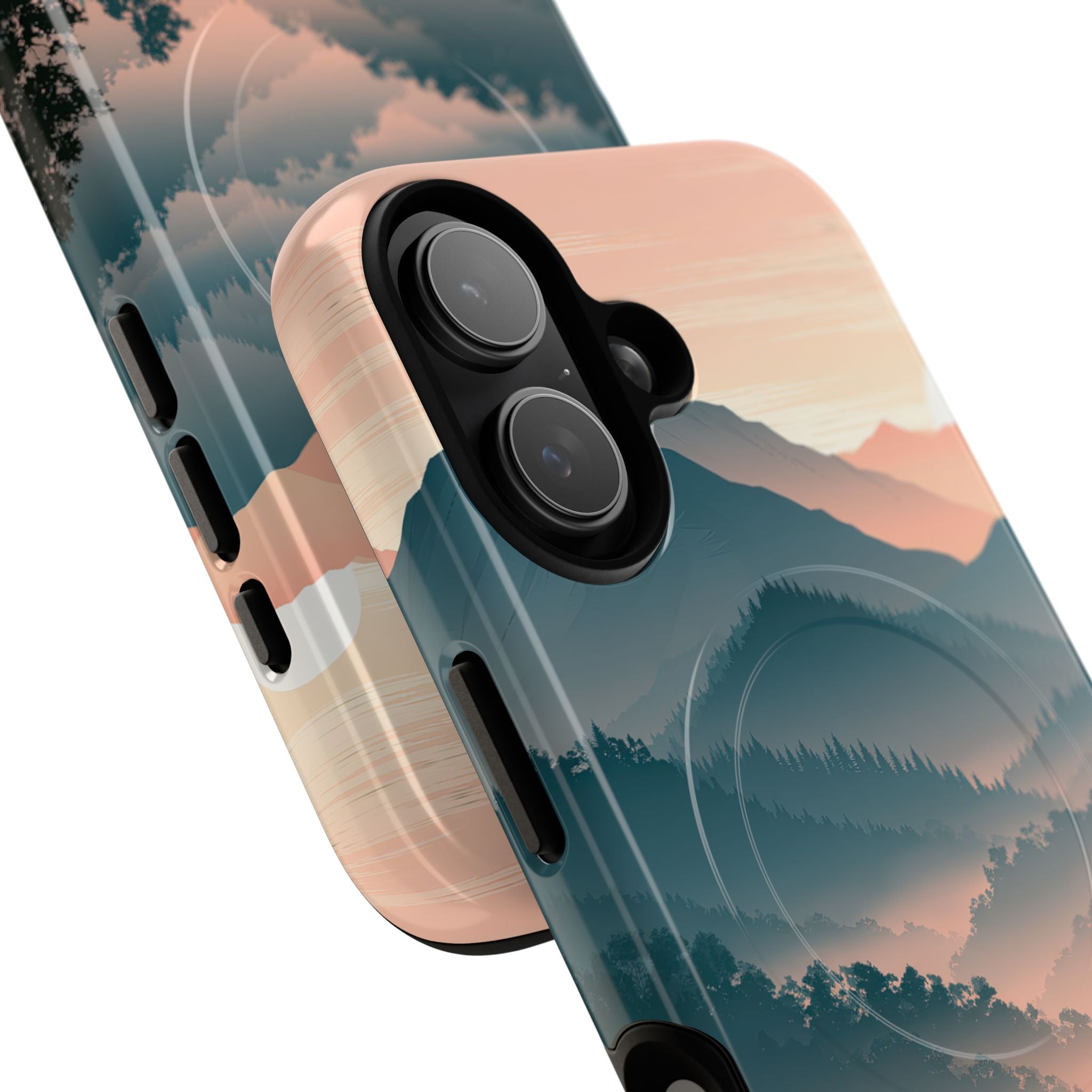 Teal Tough 2.0 Magsafe Phone Case for iPhone - Alpine Teal Horizon