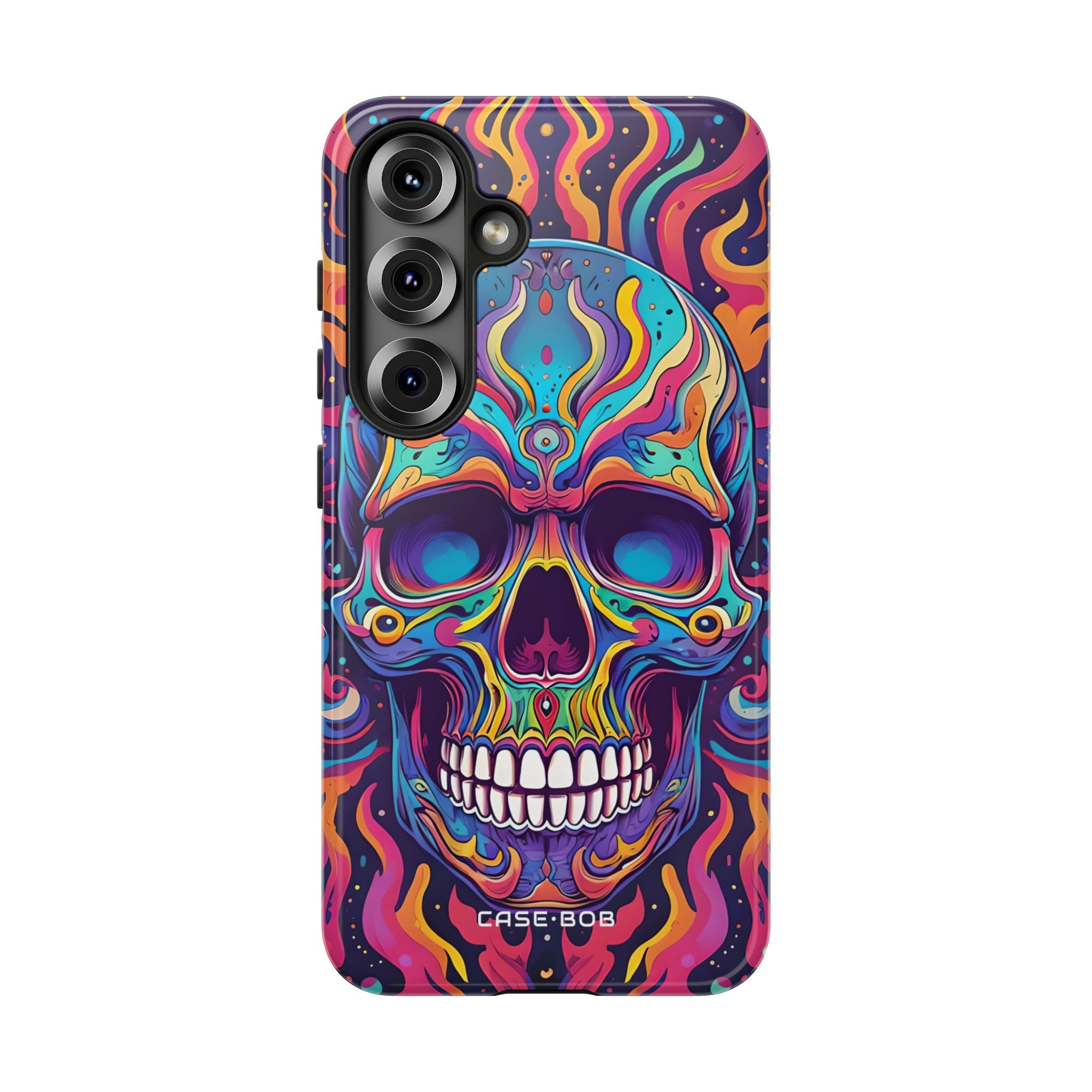 Flammender Totenkopf Samsung S25 Case - Tough