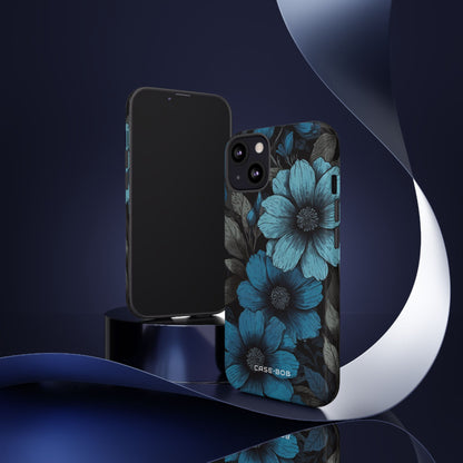 Blue Petal Radiance iPhone 13 Case - Tough