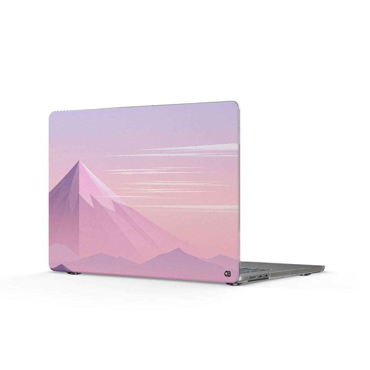 Alpine Twilight · Clear Hard Case for MacBook · Pink