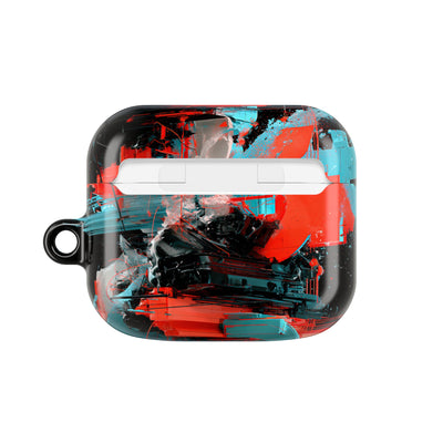 Fragmented Cyber Core · Hard Case for AirPods & AirPods Pro · Black