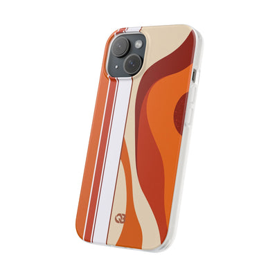 Orange Lite Phone Case for iPhone - Terracotta Metro Line