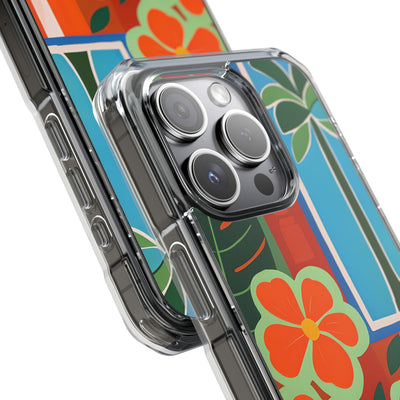 Vivid Jungle Collage · Impact etui na telefon dla iPhone · MagSafe