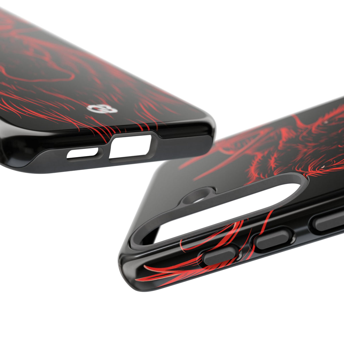 Nordic Moose Contour · Tough Phone Case for Samsung · Red