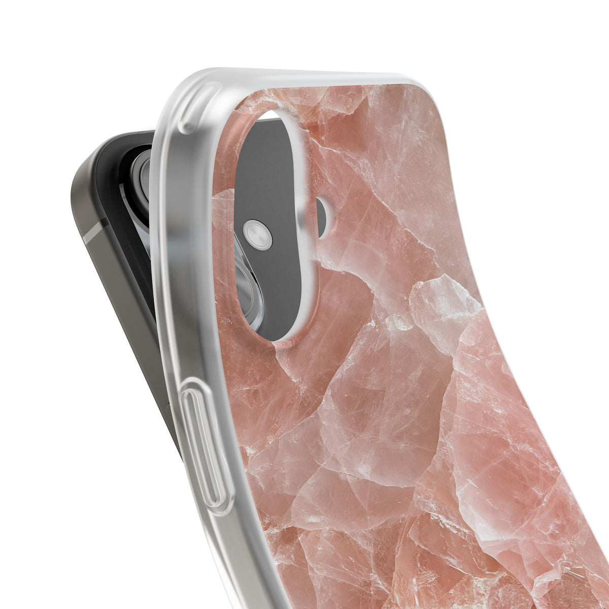 Rose Quartz Facet · Lite Phone Case for iPhone ·  Pink