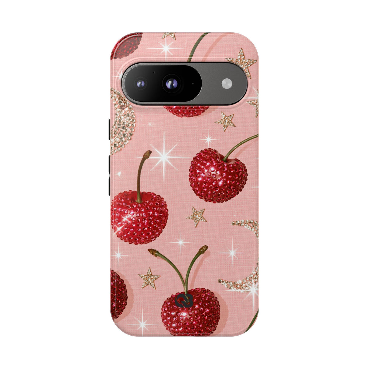 Bedazzled Ruby Cherries · Tough Phone Case for Pixel ·  Pink