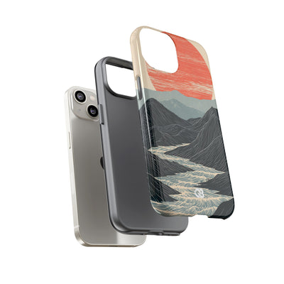 Crimson Ridge Horizon · Tough Phone Case for iPhone · Black