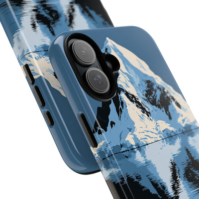 Blue Tough Phone Case for iPhone - Arctic Summit Mirror