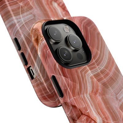 Blushing Rose Strata · Tough 2.0 Magnetic Phone Case for iPhone · Pink