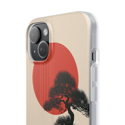 Beige Lite Phone Case for iPhone - Kyoto Crimson Pine