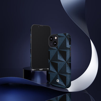 Faceted Slate · Tough Phone Case for iPhone · Blue