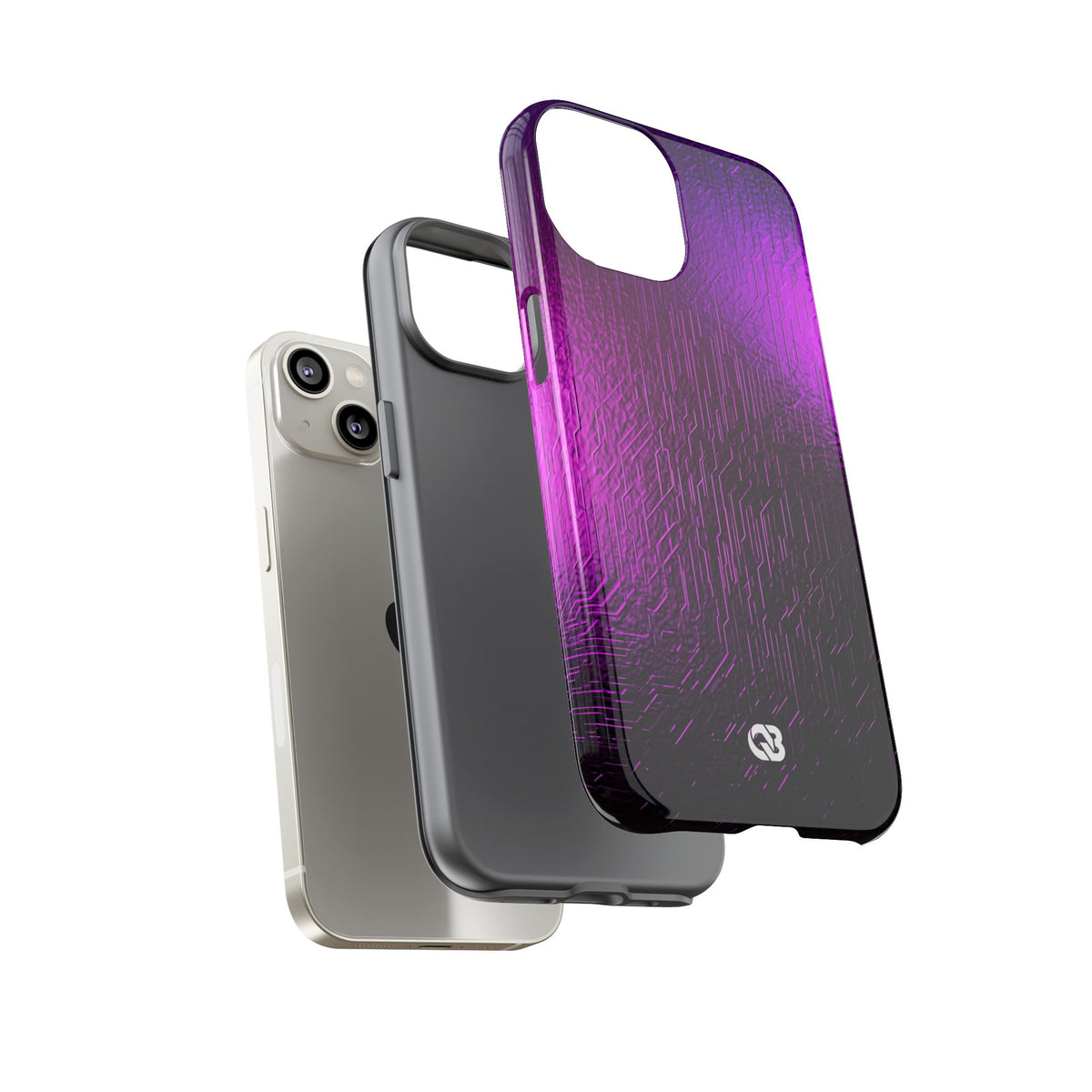 Violet Cyber Circuit · Tough Phone Case for iPhone · Purple