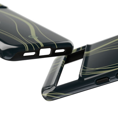 Green Tough Phone Case for Google Pixel - Obsidian Sage Flow