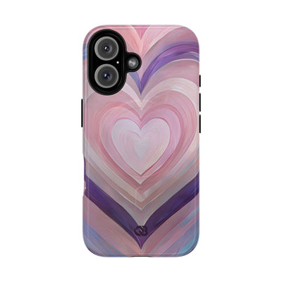 Lavender Pulse Hearts · Tough+ Magsafe