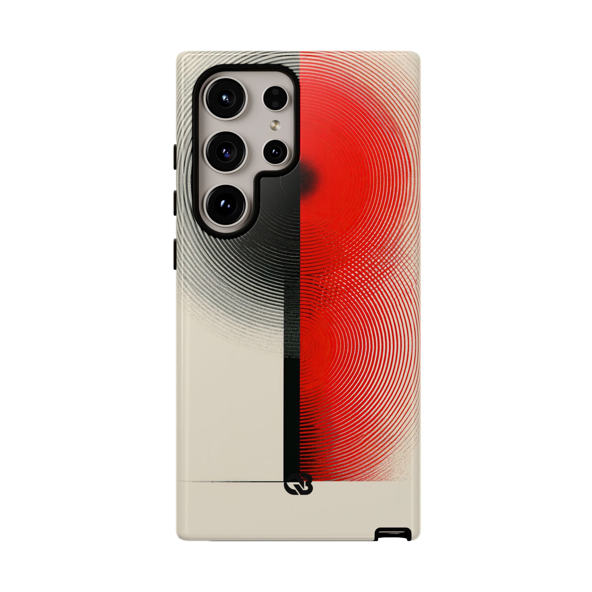 Red Tough Phone Case for Samsung - Split Signal Red