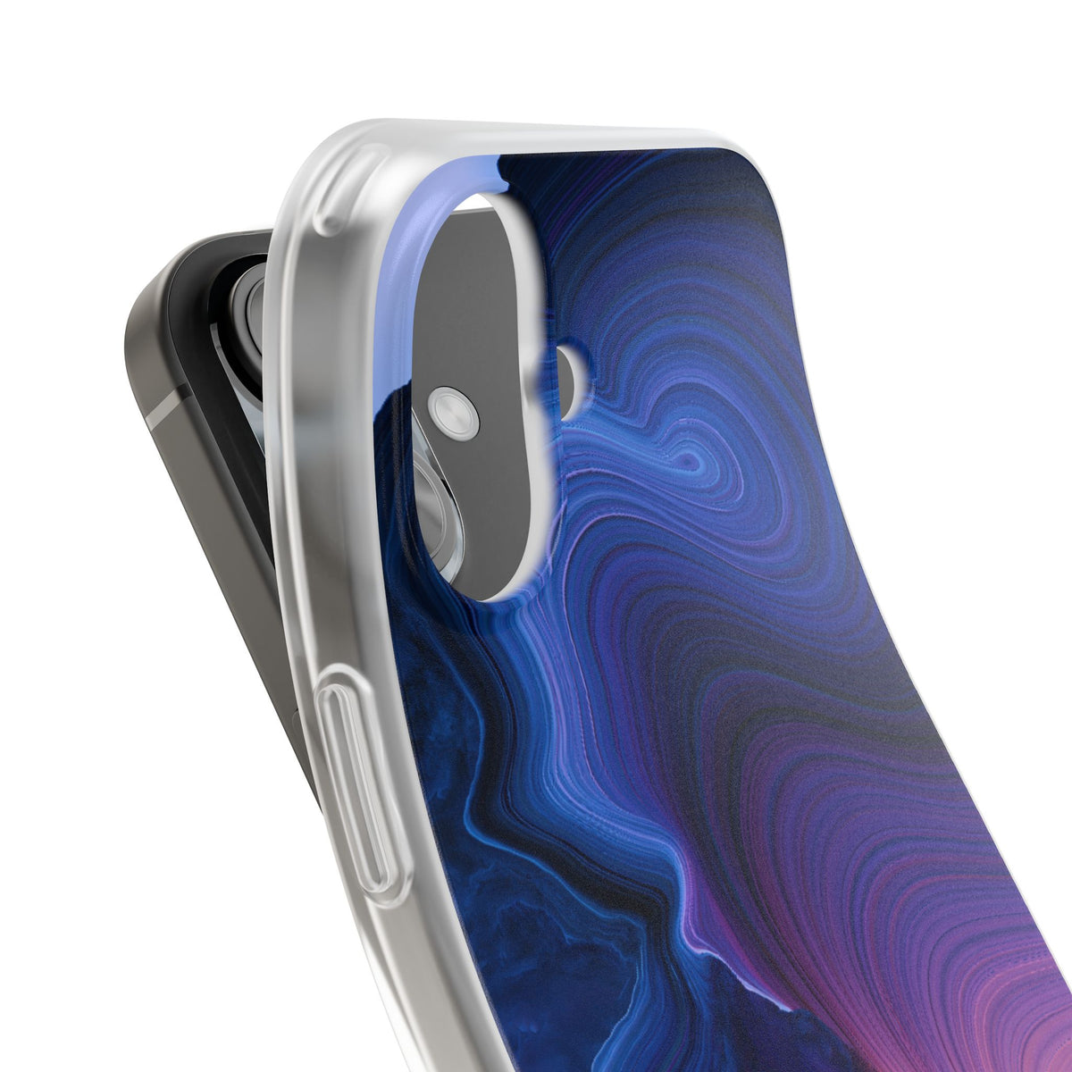 Radiant Strata · Lite Phone Case for iPhone ·  Blue