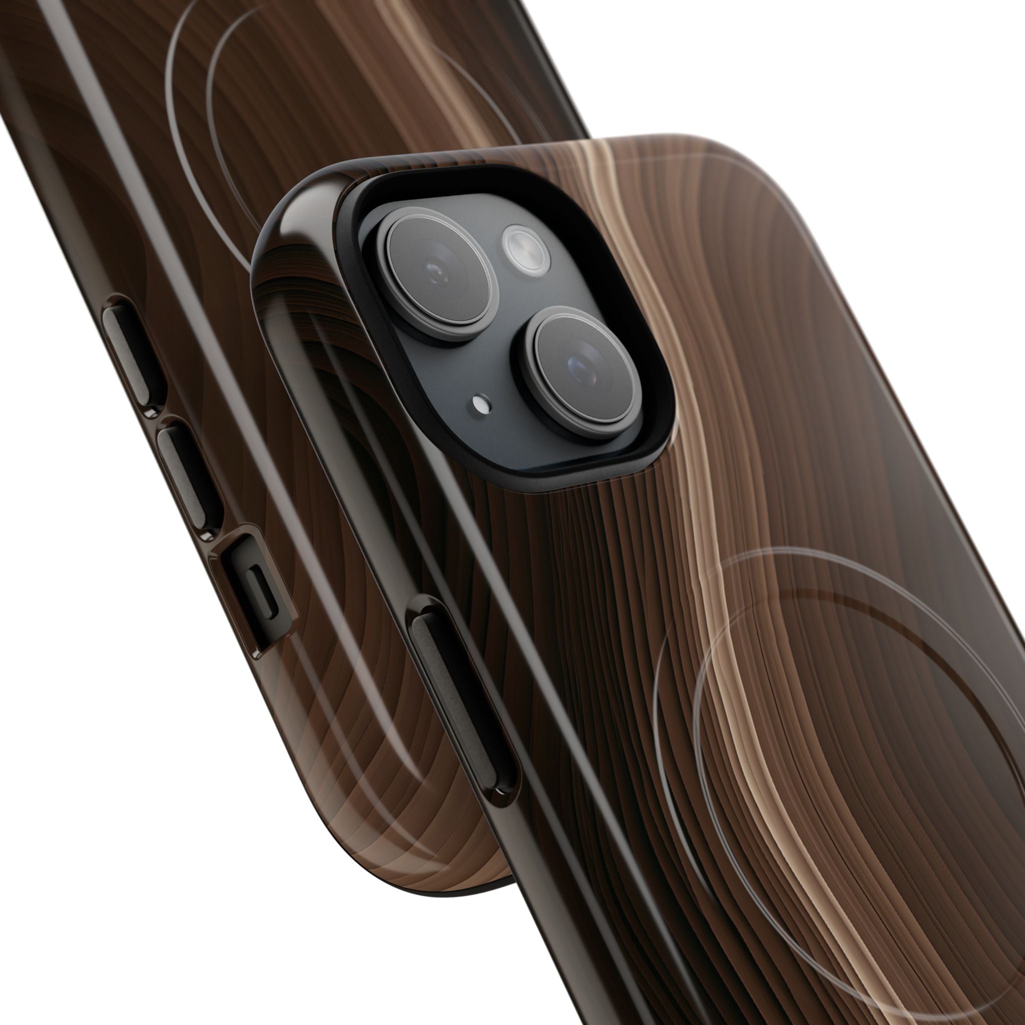 Brown Tough 2.0 Magsafe Phone Case for iPhone - Bronzed Canyon Relief