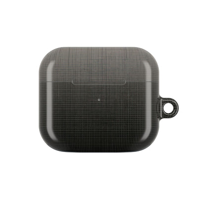 Monochrome Metric Grid · Hard Case for AirPods & AirPods Pro · Black
