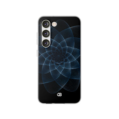 Blue Lite Phone Case for Samsung - Cobalt Geometric Bloom