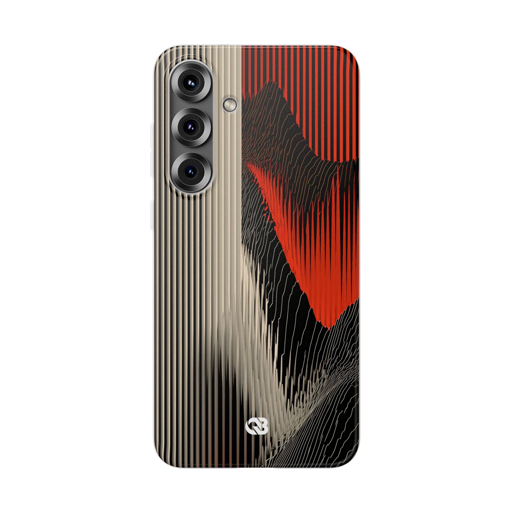 Red Lite Phone Case for Samsung - Crimson Pulse Topo