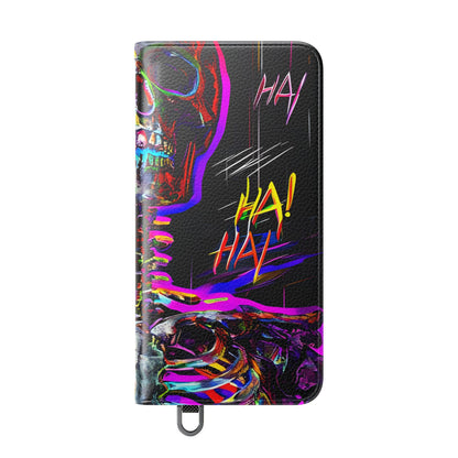 Neon Skelet Lach - Samsung S25 Case - Portemonnee