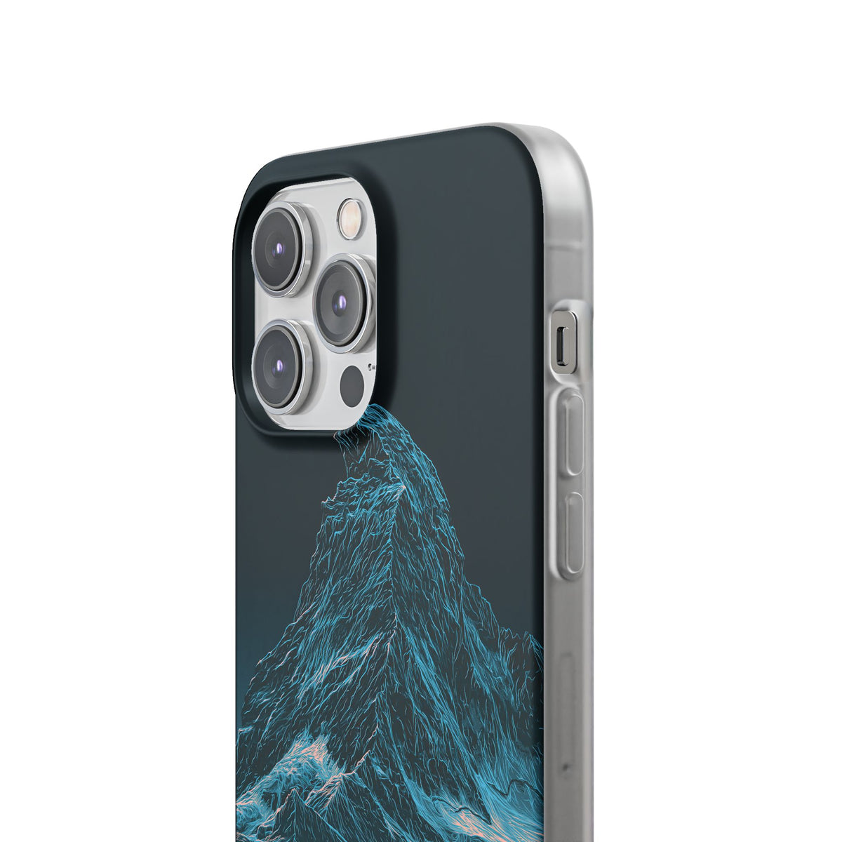 Glacial Alpine Peak · Lite Phone Case for iPhone ·  Blue